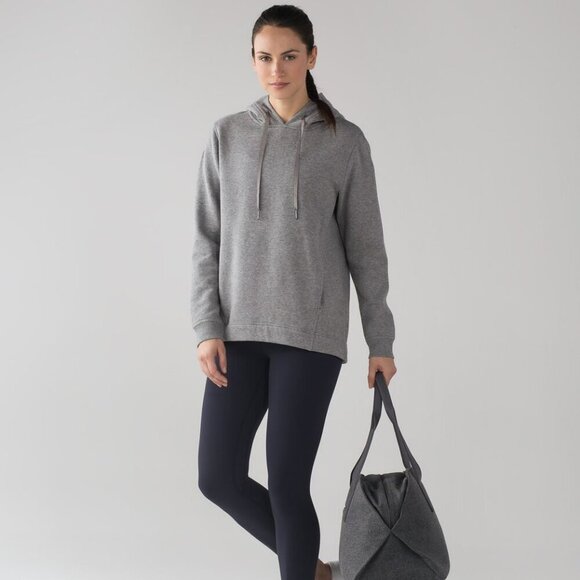 Lululemon Wind Down Pullover Heathered Medium Grey/Slate Size 10 - Picture 15 of 15